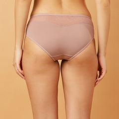 Mid Rise Medium Coverage Lacy Brief Panty