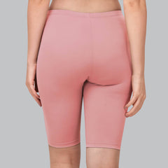 SOIE Woman - Solid Polyamide Spandex Knee Length Cycling Shorts - Cycling Shorts -for Women