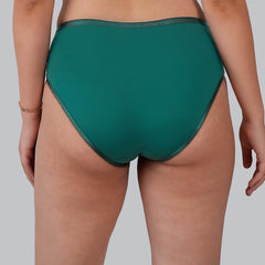 SOIE Woman - High Waist Full Coverage Mesh Panelled Brief - Panty -for Women