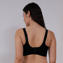 SOIE Woman - Padded Non-Wired Full Coverage Seamless T-Shirt Bra with Mesh Detailing - Bonded Bra -for Women