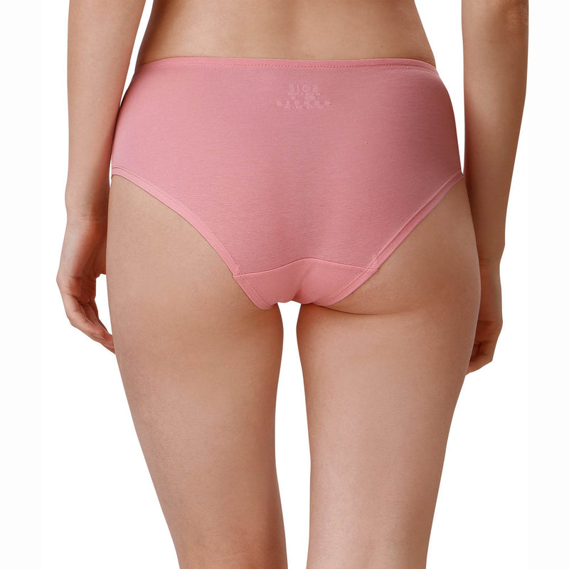 SOIE Woman - High Coverage Mid Rise Solid Cotton Brief Panty Combo (Pack of 2) - Panty -for Women