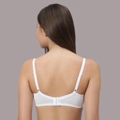 Non Padded Non Wired Medium Coverage Cotton Spandex Bra