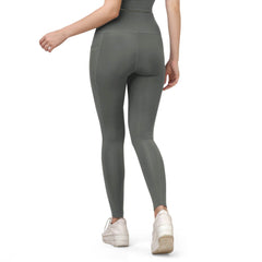 SOIE Woman - High Waist Ankle Length Sports Leggings With Pockets - Sports Leggings -for Women