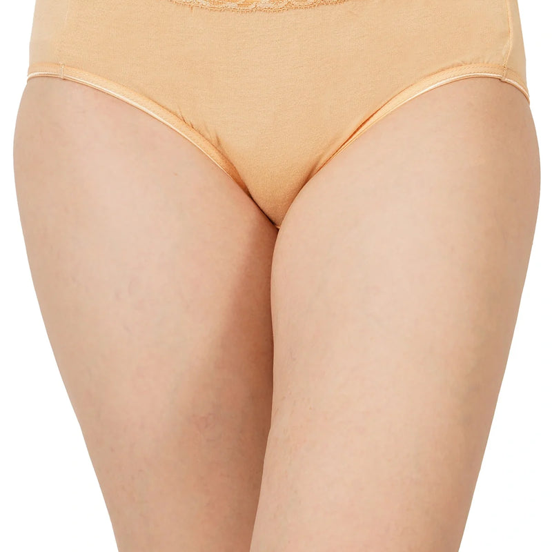 Bamboo Fabric Lace Panty Set | Pack of 3