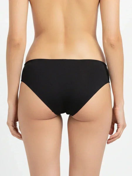 Bamboo Fabric Low Waist Underwear | Peach and Black |  Pack of 2