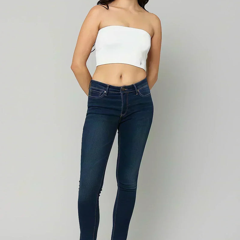 White Bamboo Tube Top For Woman And Girls