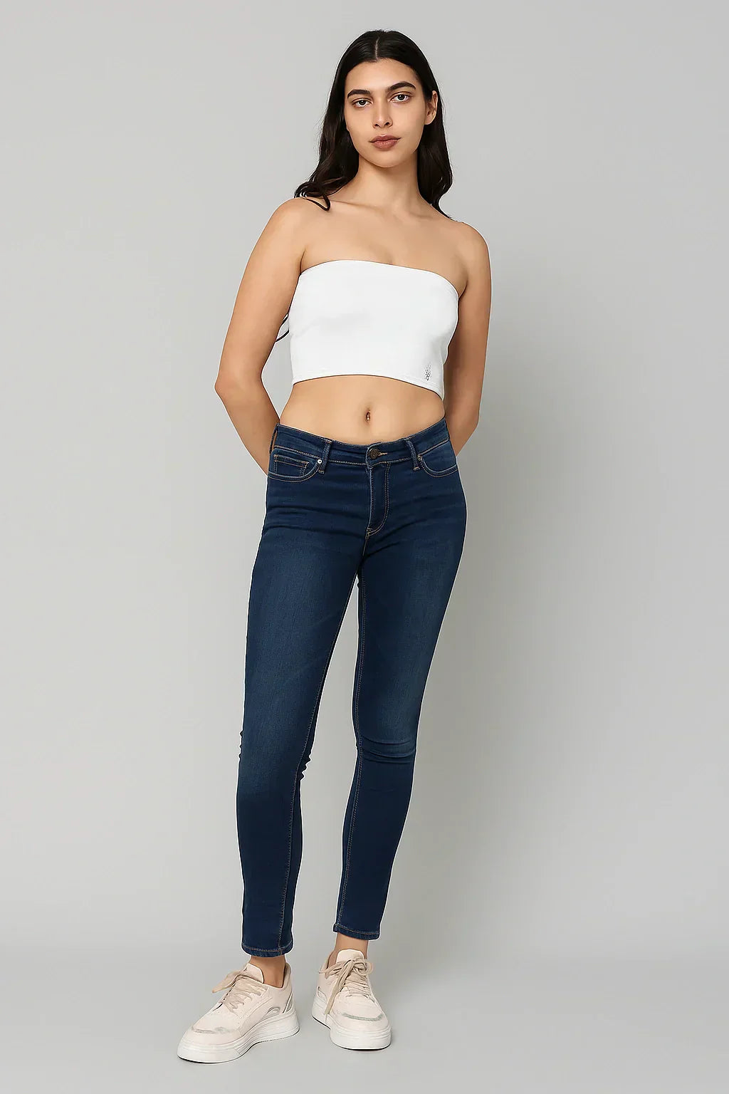 White Bamboo Tube Top For Woman And Girls