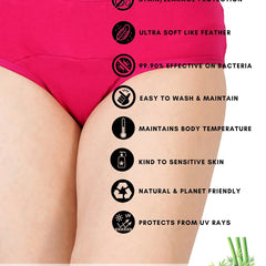 Bamboo Fabric Leak Proof Period Panty 3 Layers Not for heavy Flow | Pack of 1