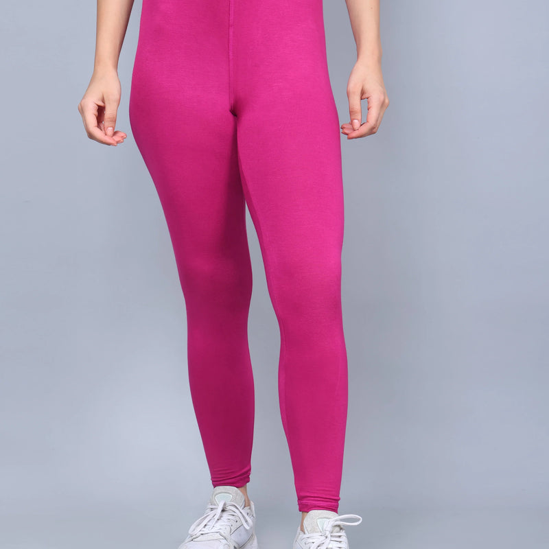 Bamboo Fabric Yoga Pant Bold | Fuchsia
