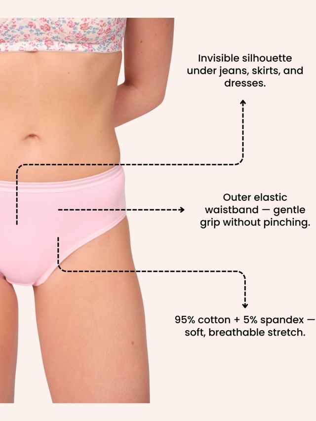 Munns & Mars Womens Pack of 5 Cotton Panties