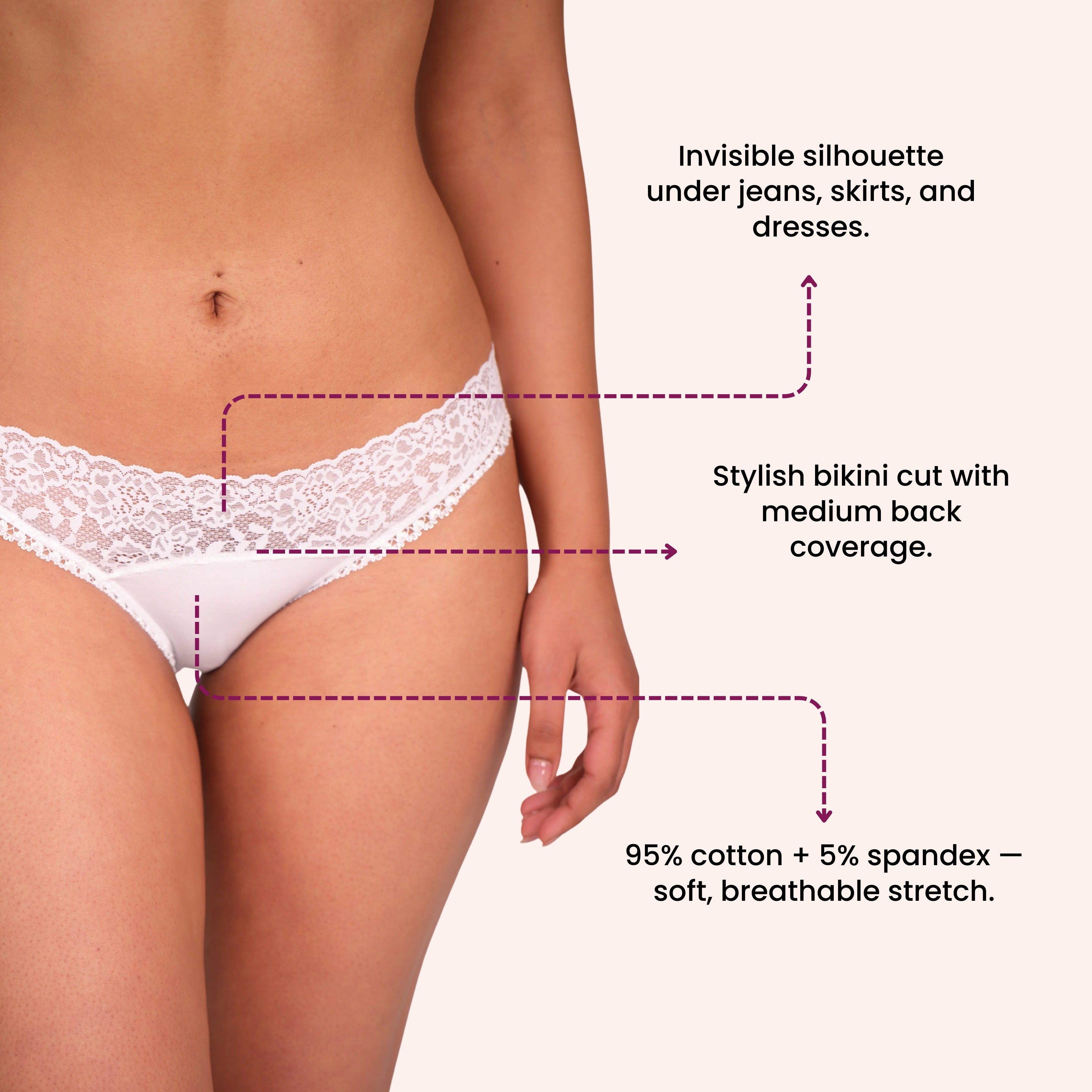 Mid Waist Bikini Panty