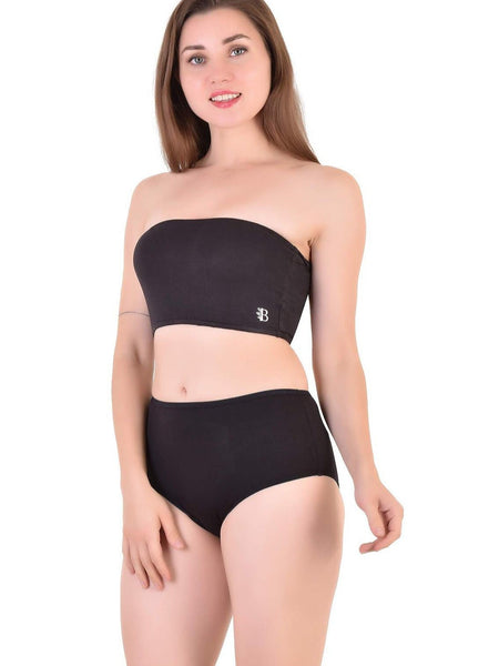 Bamboo Fabric Tube Top | Black