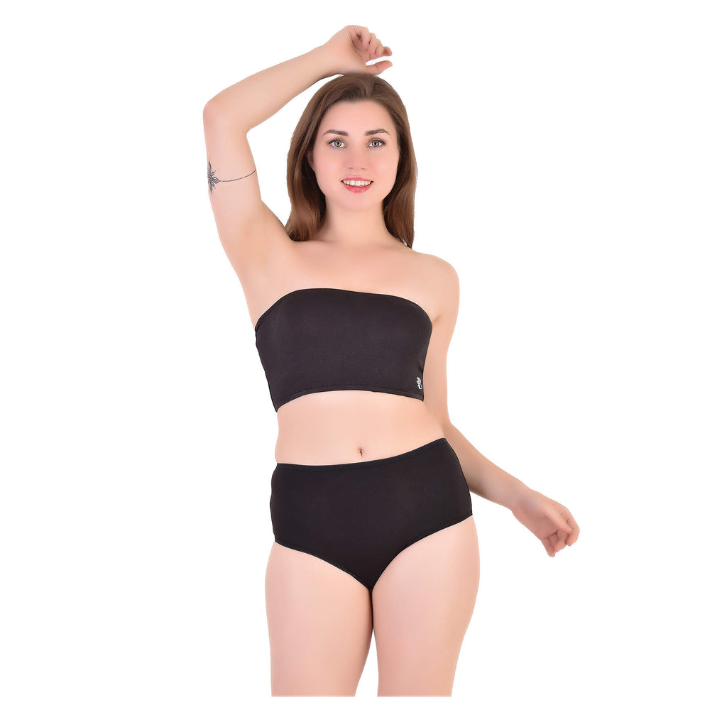 Bamboo Fabric Tube Top | Black