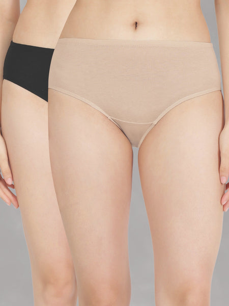 High Rise Full Coverage Cotton Modal Panty with Soft No-Mark Waistband