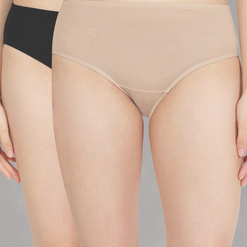 High Rise Full Coverage Cotton Modal Panty with Soft No-Mark Waistband