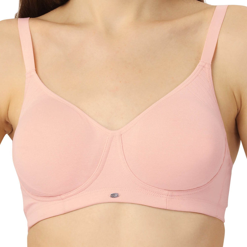SOIE Woman - Non Padded Non Wired Full Coverage Cotton Spandex Encircled T-shirt Bra - -for Women