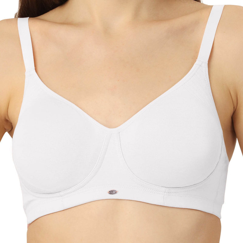 SOIE Woman - Non Padded Non Wired Full Coverage Cotton Spandex Encircled T-shirt Bra - -for Women