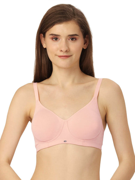 SOIE Woman - Non Padded Non Wired Full Coverage Cotton Spandex Encircled T-shirt Bra - -for Women