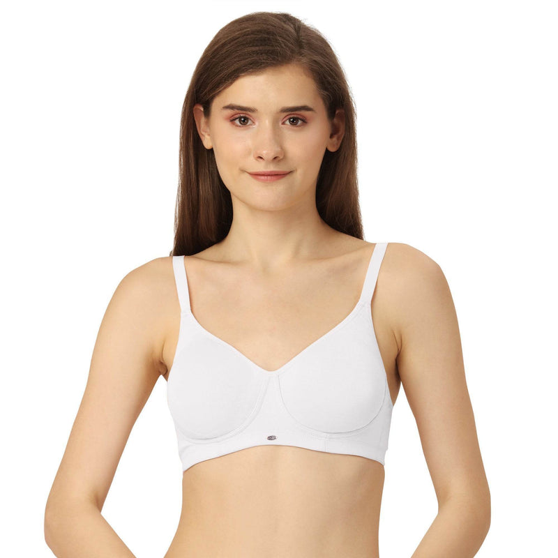 SOIE Woman - Non Padded Non Wired Full Coverage Cotton Spandex Encircled T-shirt Bra - -for Women