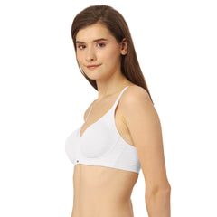 SOIE Woman - Non Padded Non Wired Full Coverage Cotton Spandex Encircled T-shirt Bra - -for Women