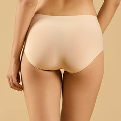 SOIE Woman - Seamless Mid Waist Full Coverage Brief with No Visible Panty Line (Pack of 2) - Panty -for Women