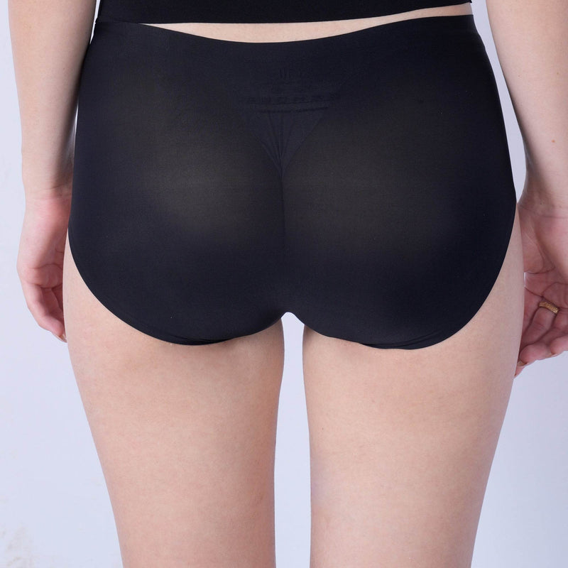 SOIE Woman - Seamless Mid Waist Full Coverage Brief with No Visible Panty Line (Pack of 2) - Panty -for Women