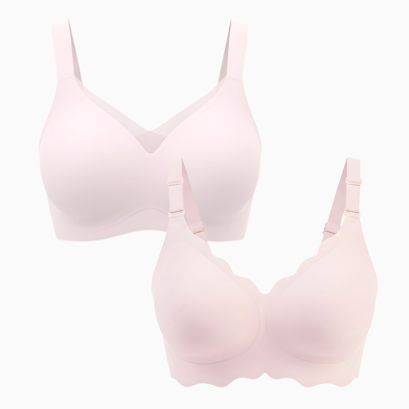 Pretty in Pink Bundle - Bello & Sofia Pink Seamless Wirefree Bras