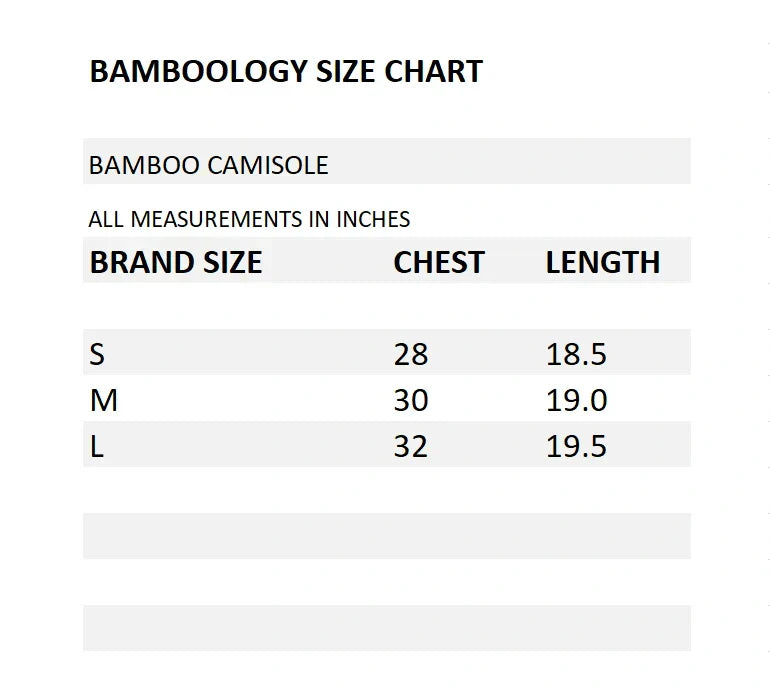 Bamboo Fabric Camisole – Soft, Breathable, Eco-Friendly, and Stylish for All-Day Comfort and Elegance | Black