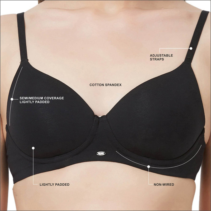 SOIE Woman - Semi/Medium Coverage Padded Non Wired T-shirt Bra - Bra -for Women