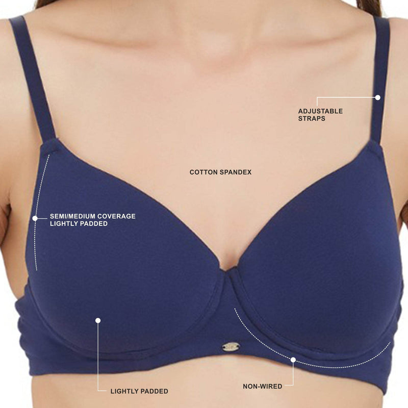 SOIE Woman - Semi/Medium Coverage Padded Non Wired T-shirt Bra - Bra -for Women