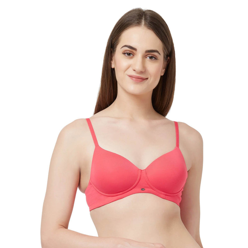 SOIE Woman - Semi/Medium Coverage Padded Non Wired T-shirt Bra - Bra -for Women