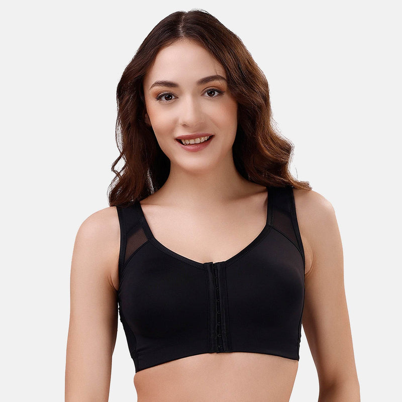 SOIE Woman - Front Closure Full Coverage Non Padded Non Wired Bra - -for Women