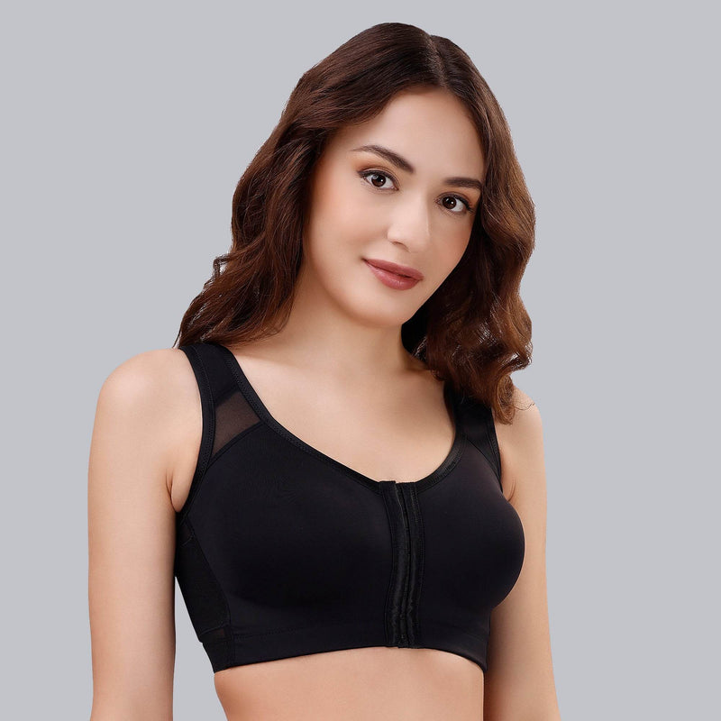 SOIE Woman - Front Closure Full Coverage Non Padded Non Wired Bra - Bra -for Women