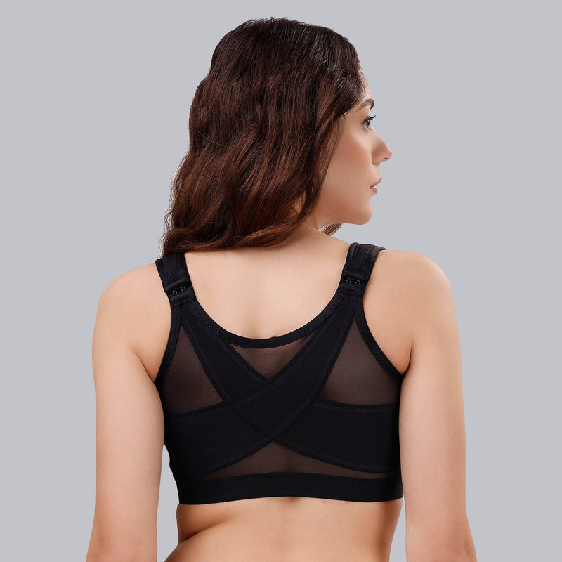 SOIE Woman - Front Closure Full Coverage Non Padded Non Wired Bra - Bra -for Women
