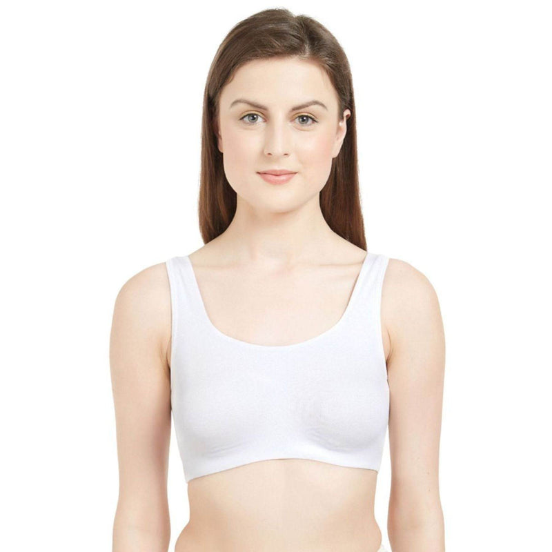 SOIE Woman - Non Wired Non Padded Full Coverage Low Impact Slip on Sports Bra (Pack of 2) - Lounge Bra -for Women