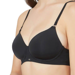 SOIE Woman - Semi/Medium Coverage Padded Non Wired T-shirt Bra with Detachable Straps (PACK OF 2) - -for Women