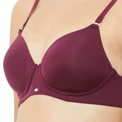 SOIE Woman - Semi/Medium Coverage Padded Non Wired T-shirt Bra with Detachable Straps (PACK OF 2) - -for Women