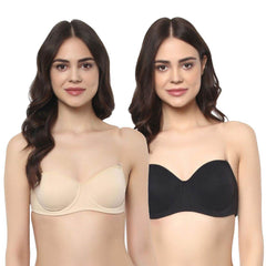 SOIE Woman - Medium Coverage Non Padded Non Wired Multiway Bra (PACK OF 2) - Bra -for Women
