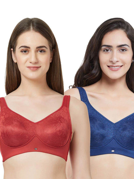 SOIE Woman - Non Padded Non Wired Full Coverage Minimizer Bra (Pack Of 2) - -for Women
