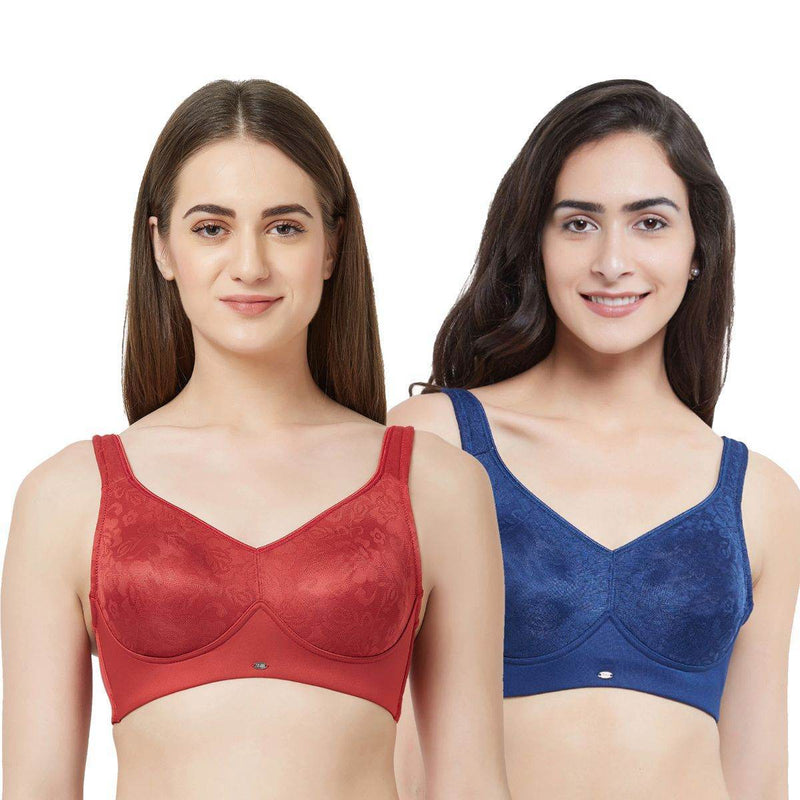 SOIE Woman - Non Padded Non Wired Full Coverage Minimizer Bra (Pack Of 2) - -for Women