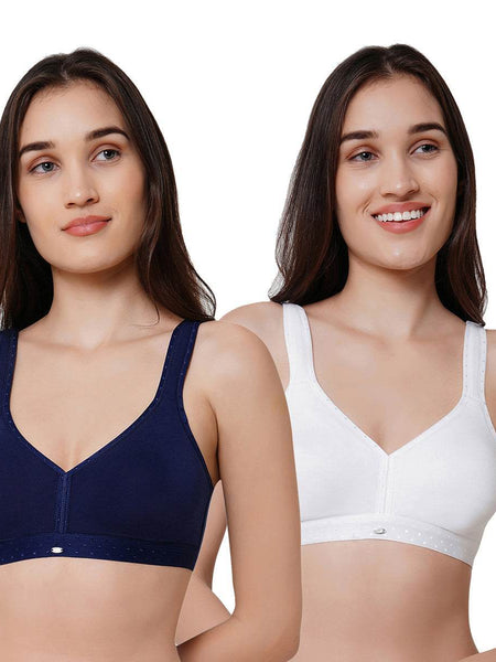 SOIE Woman - Full coverage Non padded Non wired Bra (PACK OF 2) - Bra -for Women