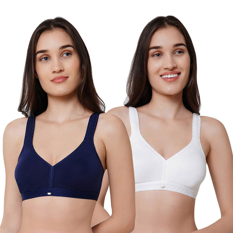 SOIE Woman - Full coverage Non padded Non wired Bra (PACK OF 2) - Bra -for Women