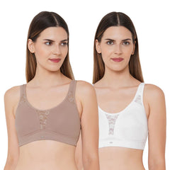 SOIE Woman - Full coverage Non padded Non wired Bra Combo - Bra -for Women