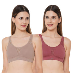 SOIE Woman - Full coverage Non padded Non wired Bra Combo - Bra -for Women