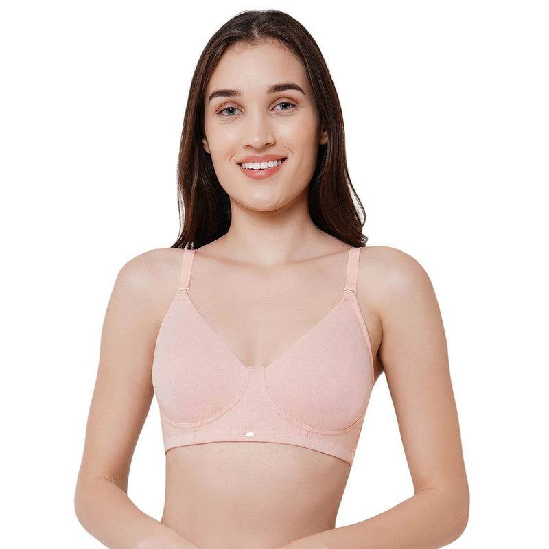 SOIE Woman - Non padded Non wired full coverage T-shirt Bra Combo - -for Women