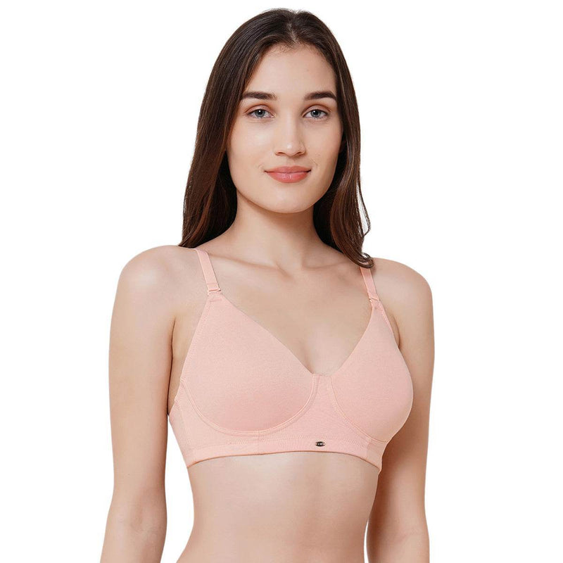 SOIE Woman - Non padded Non wired full coverage T-shirt Bra Combo - -for Women