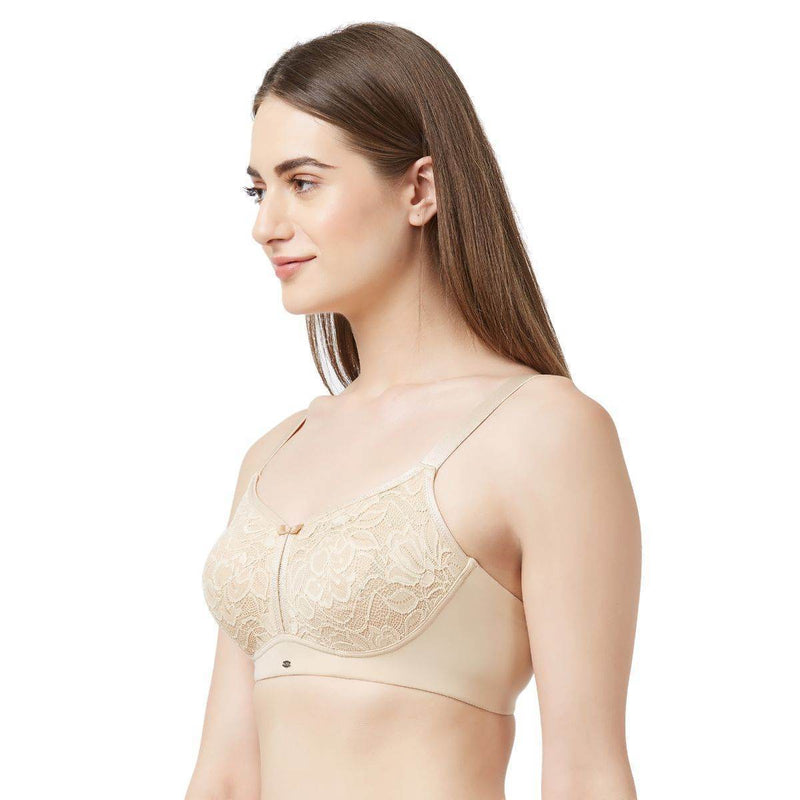 SOIE Woman - Full Coverage Non Padded Non Wired Lace Bra Combo - Bra -for Women
