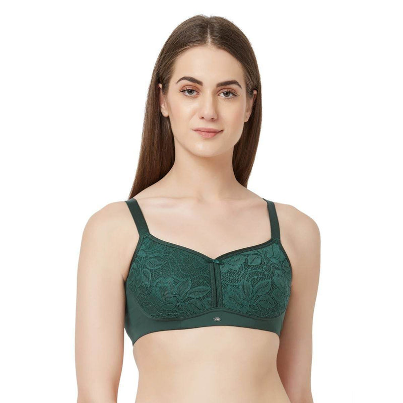 SOIE Woman - Full Coverage Non Padded Non Wired Lace Bra Combo - Bra -for Women