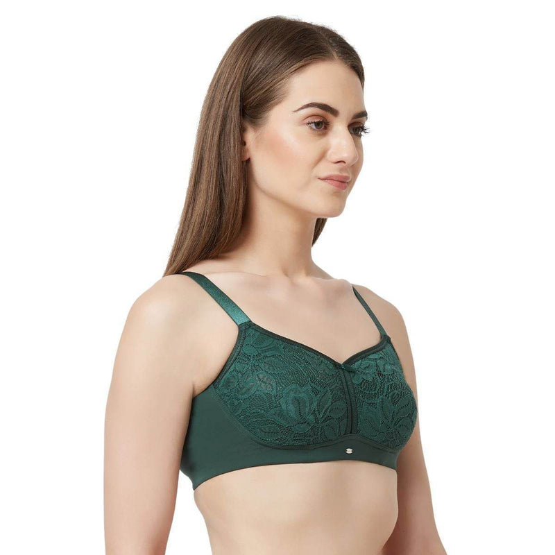 SOIE Woman - Full Coverage Non Padded Non Wired Lace Bra Combo - Bra -for Women