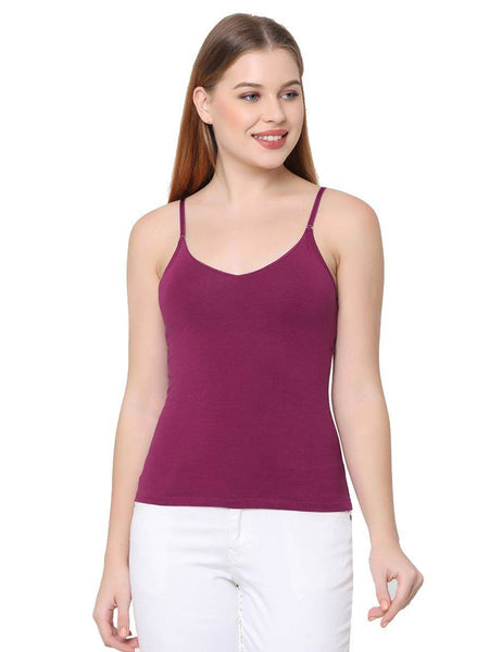 SOIE Woman - Cotton Spandex Detachable Straps Camisole (PACK OF 2) - Camisole -for Women